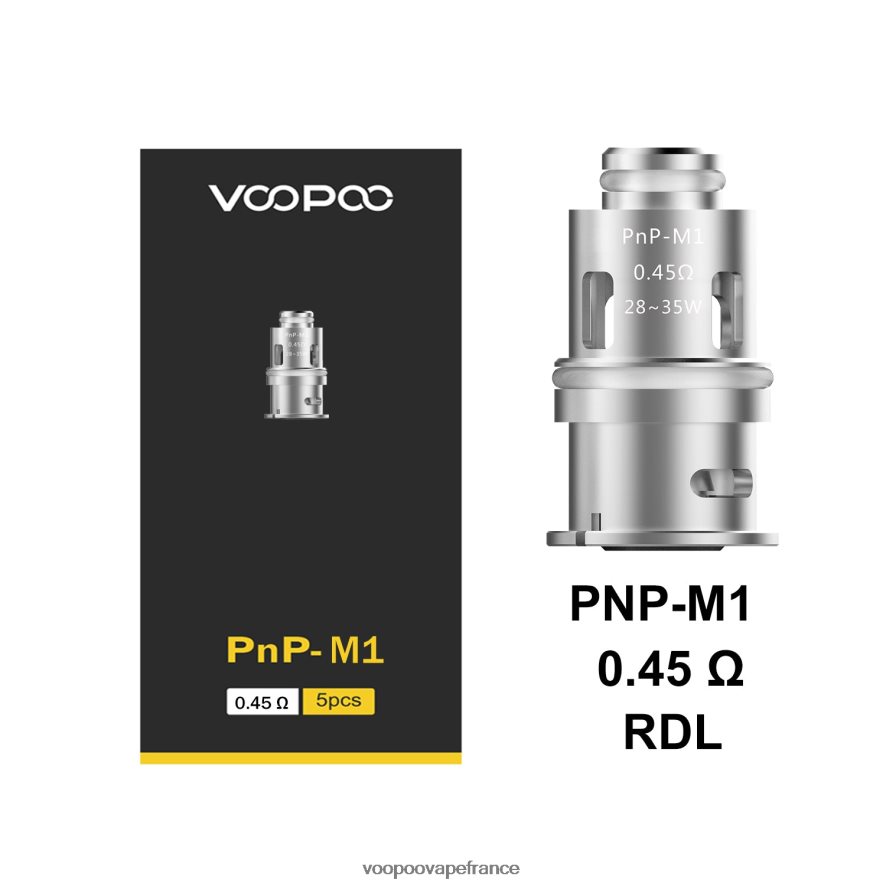 VOOPOO PNP bobines (5 pièces) pnp-m1 - VOOPOO vape tank France 4BXRH588