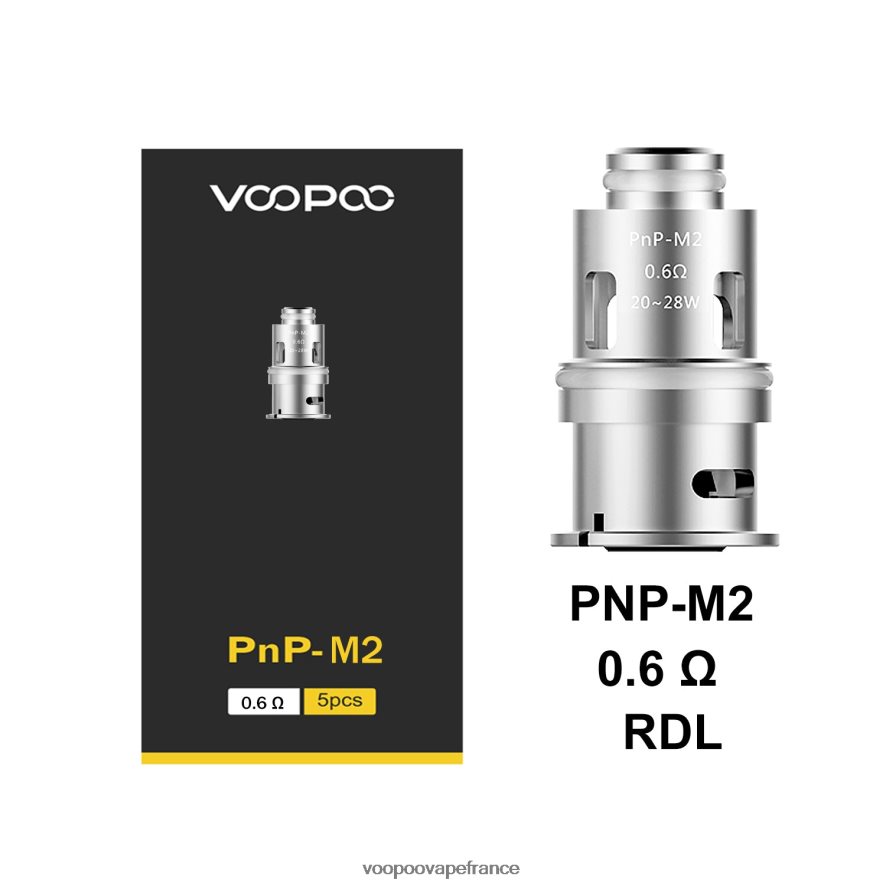 VOOPOO PNP bobines (5 pièces) pnp-m2 - VOOPOO vape pen France 4BXRH589