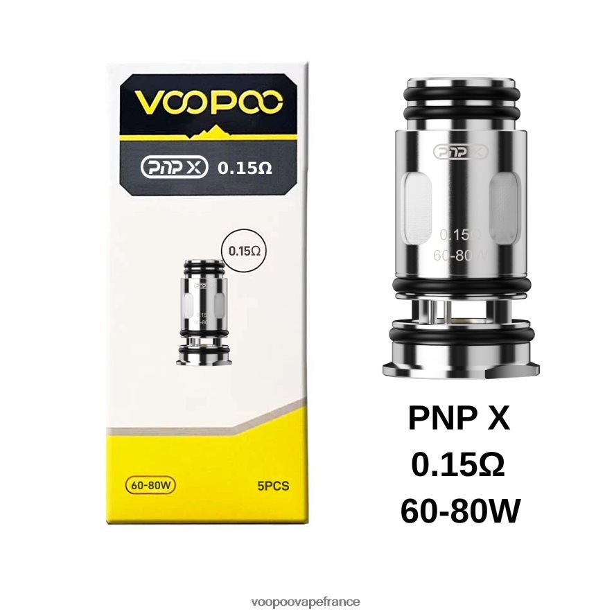 VOOPOO PNP bobines (5 pièces) pnp x 0,15 ohm - VOOPOO site officiel France 4BXRH605