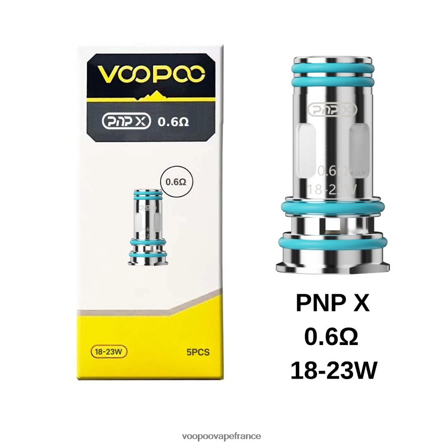 VOOPOO PNP bobines (5 pièces) pnp x 0,6 ohm - VOOPOO vape tank France 4BXRH608