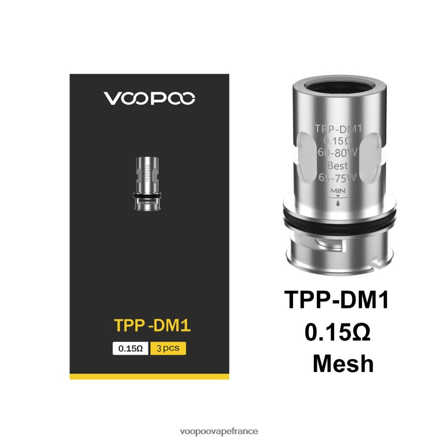 VOOPOO TPP bobines (3 pièces) tpp-dm1 - VOOPOO site officiel France 4BXRH585