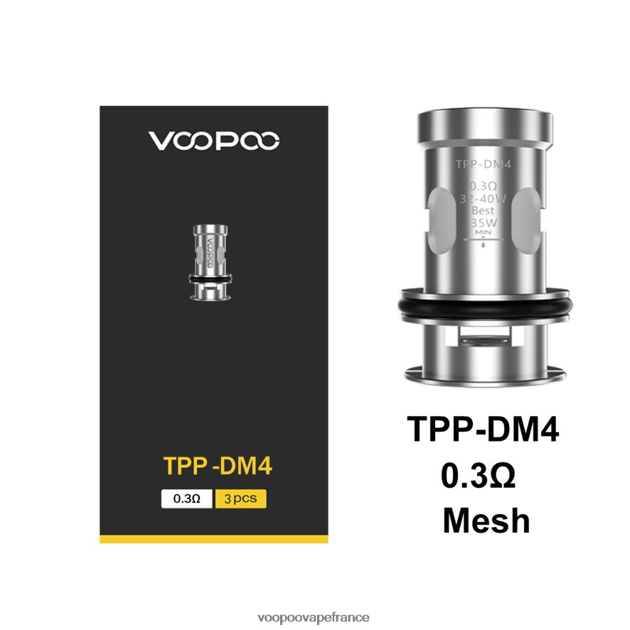 VOOPOO TPP bobines (3 pièces) tpp-dm4 - VOOPOO cigarette électronique 4BXRH611