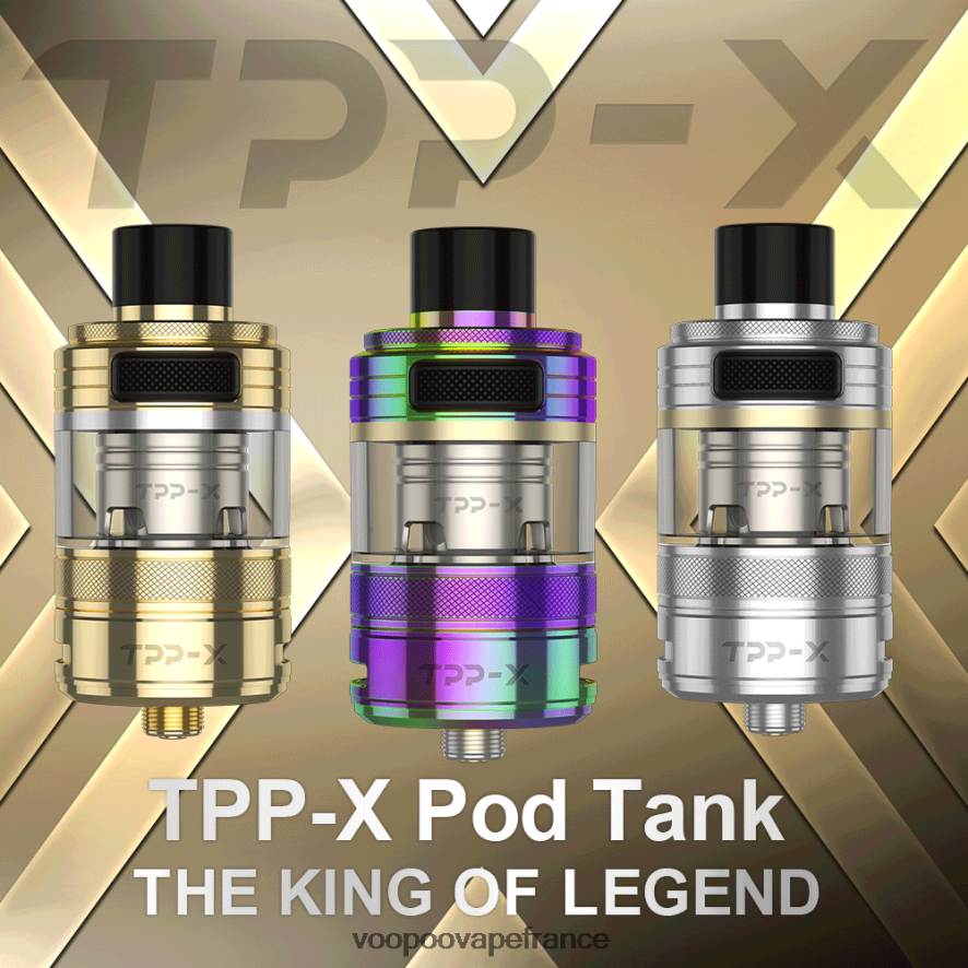 VOOPOO TPP X réservoir à dosettes arc-en-ciel - VOOPOO vape Paris 4BXRH514