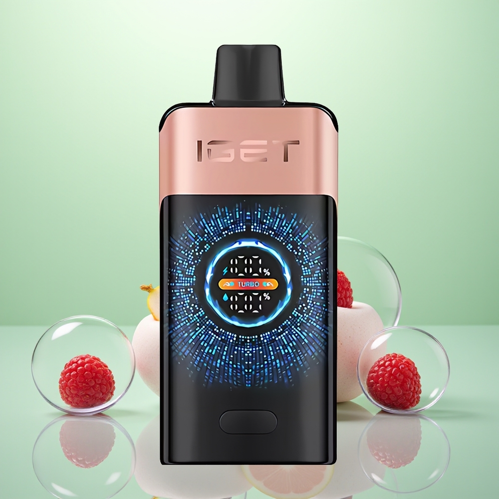 IGET ONE 12000 Fraise Framboise Double Mesh Écran Courbé