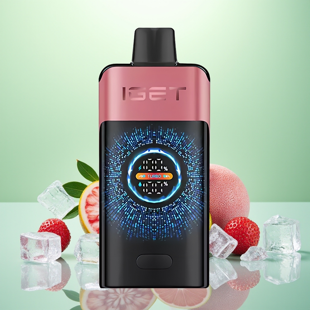 IGET ONE 12000 Glace Fraise Grenade avec Écran Courbe et Batterie 2700 mAh