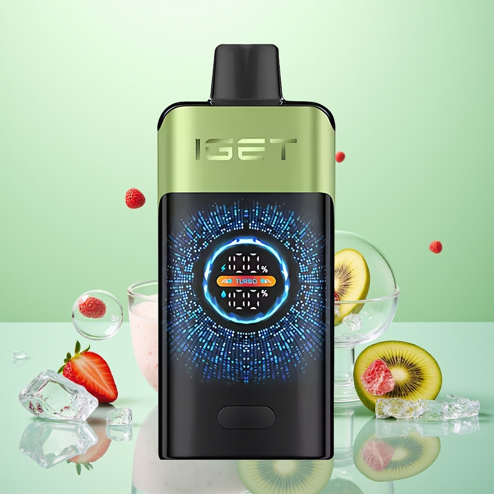 IGET ONE 12000 Glace Fraise Kiwi Double Mesh Écran Courbé