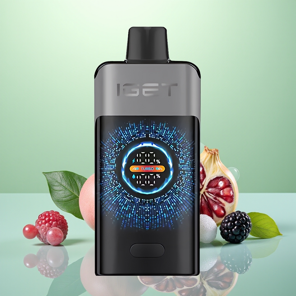 IGET ONE 12000 Mûre Cerise Grenade Dual Mesh Écran Courbé