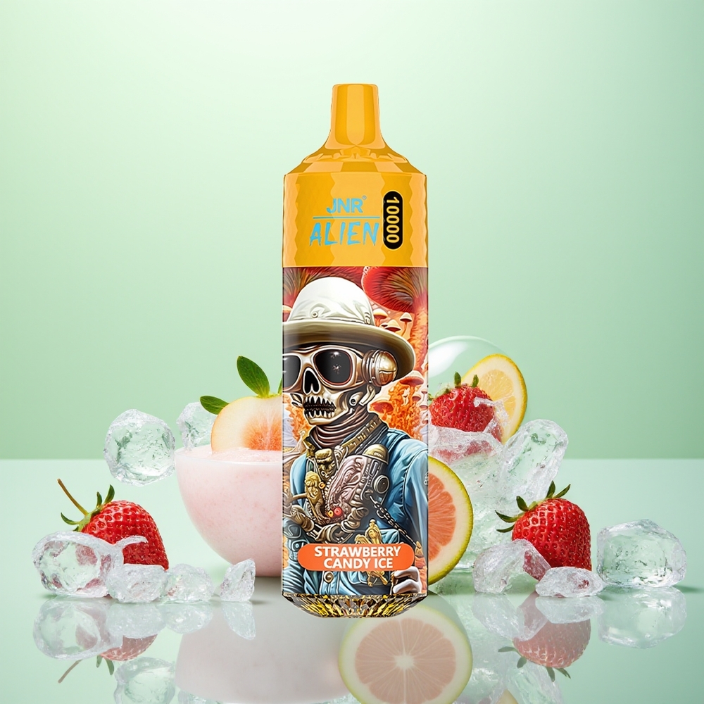 JNR Alien 10000 Bonbon Fraise Glacé avec LED RGB et Charge Rapide Type-C
