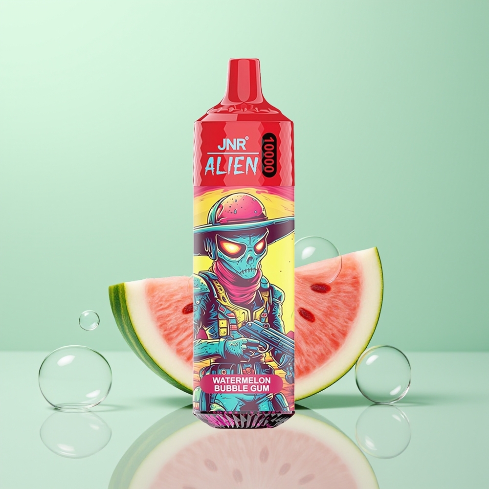 JNR Alien 10000 Chewing Bulle Pastèque avec LED et Charge Rapide