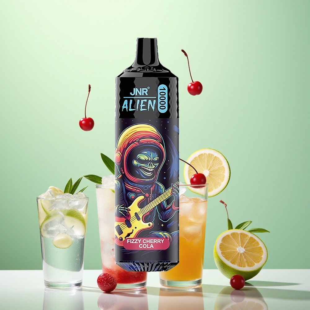 JNR Alien 10000 Cola Cerise Pétillante avec LED RGB et Charge Rapide Type-C