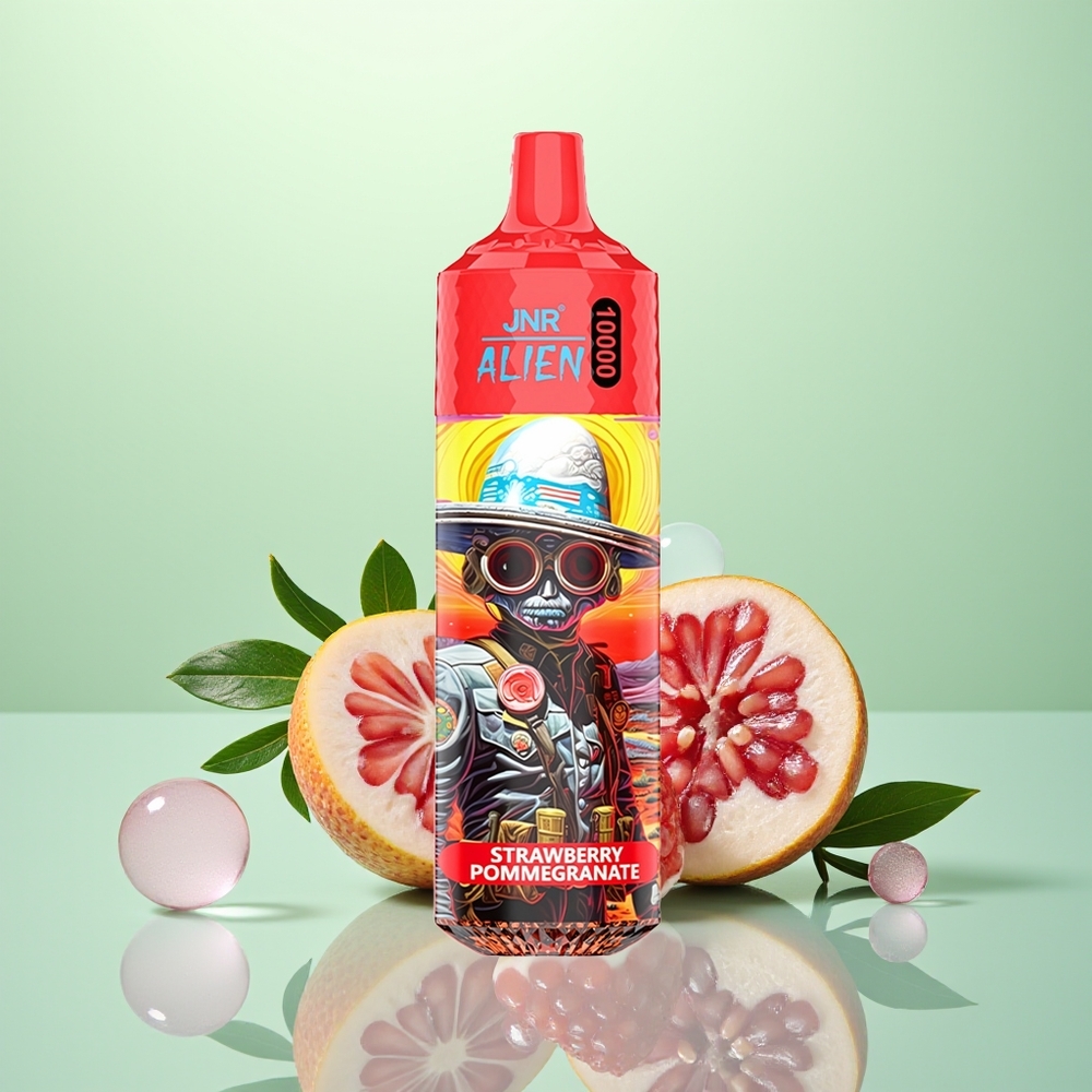 JNR Alien 10000 Fraise Grenade à LED et Charge Rapide