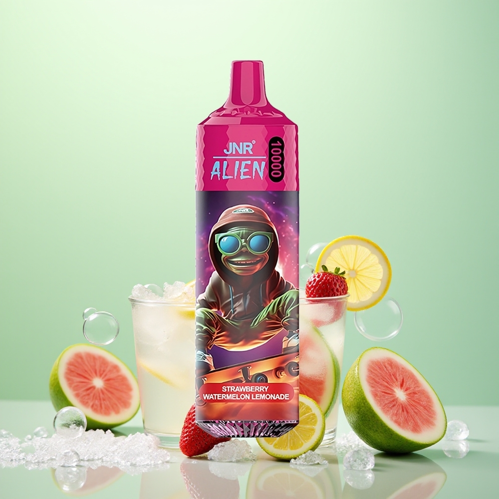 JNR Alien 10000 Fraise Pastèque Citronnade avec Batterie 850mAh et LED RVB