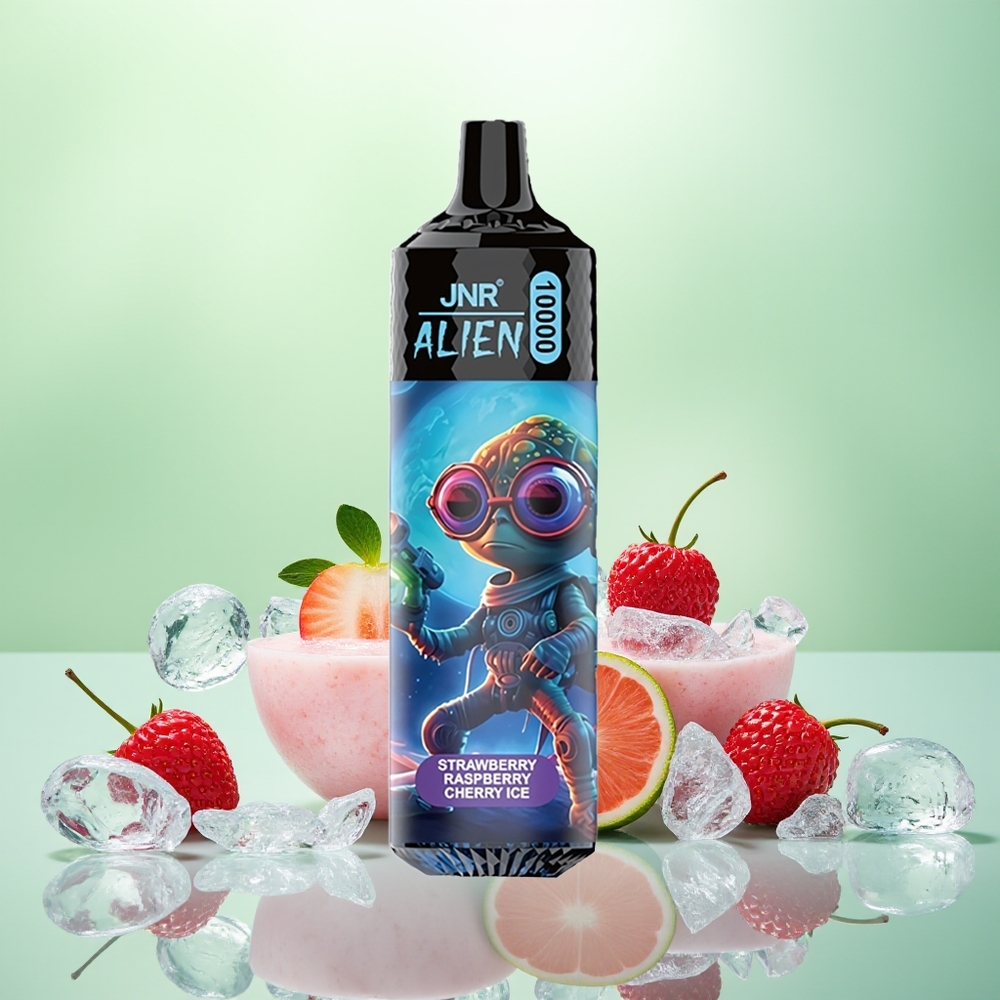 JNR Alien 10000 Glace Fraise Framboise Cerise avec LED et Charge Rapide