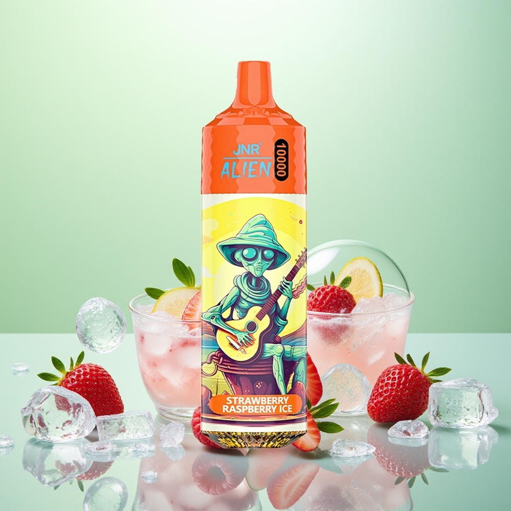 JNR Alien 10000 Glace Fraise Framboise avec LED RGB et Charge Rapide Type-C