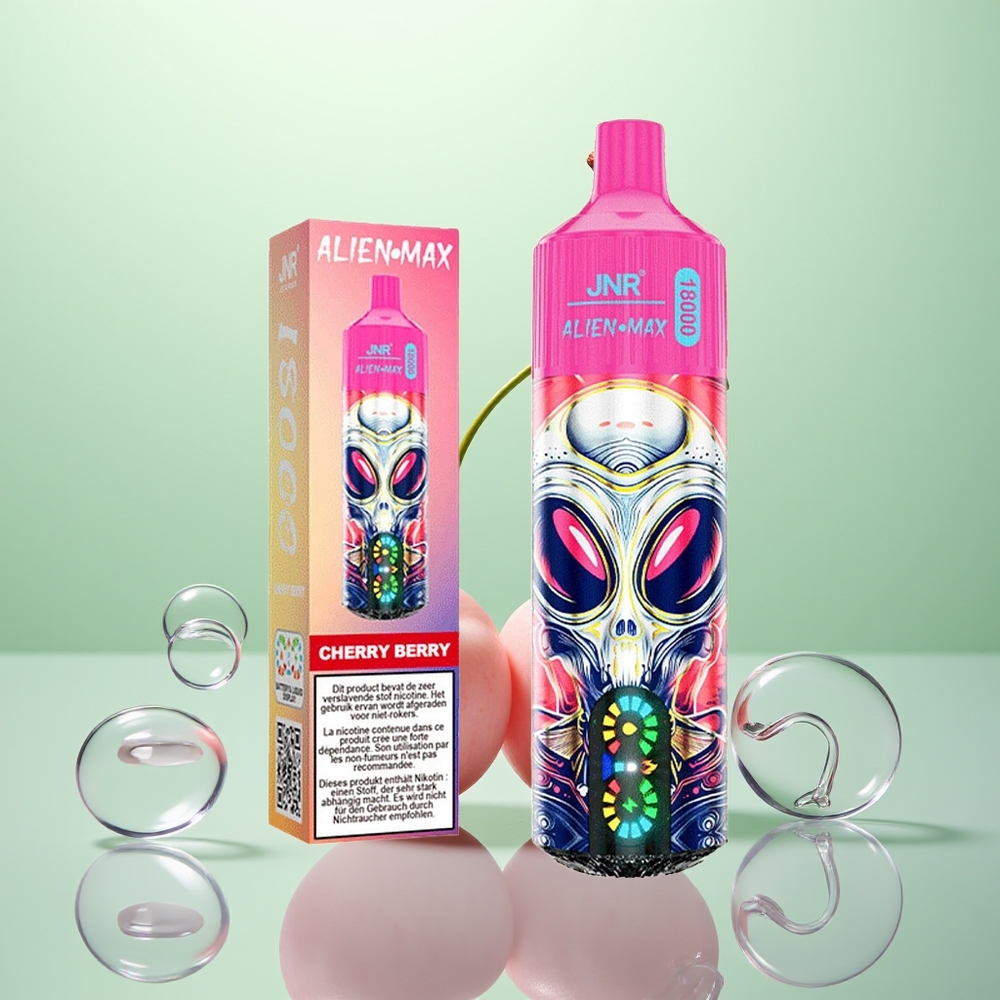 JNR Alien Max 18000 Baie Cerise Double Mesh & Charge Rapide