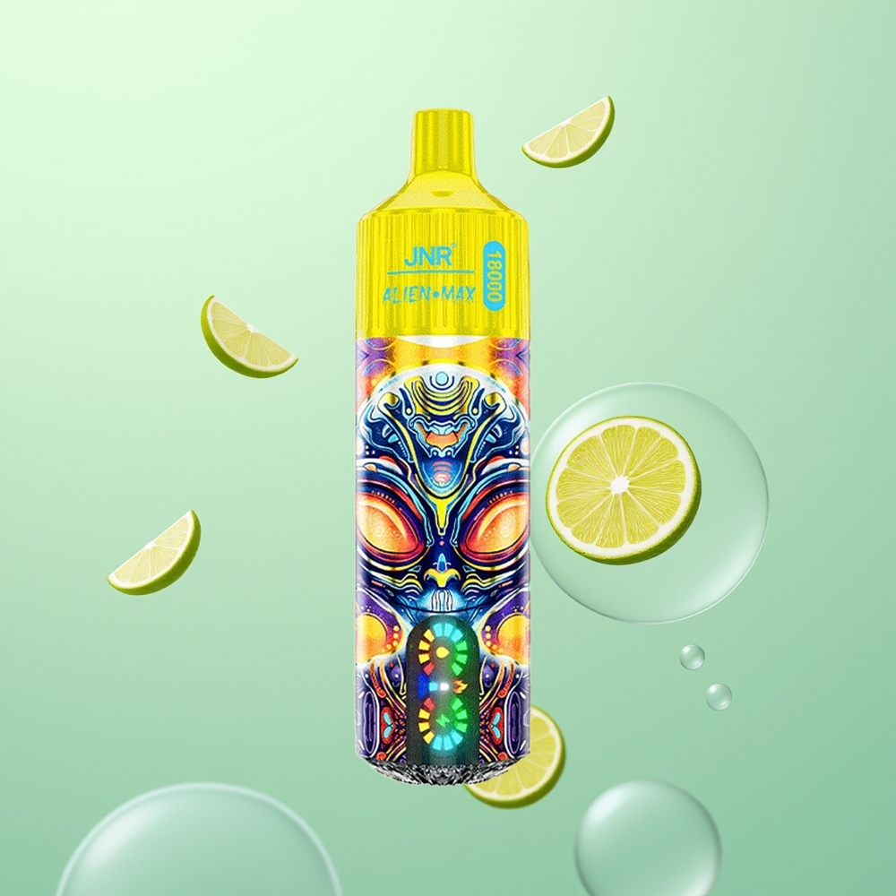 JNR Alien Max 18000 Citron & Citron Vert avec Affichage LED Intelligent et Double Noyau Mesh