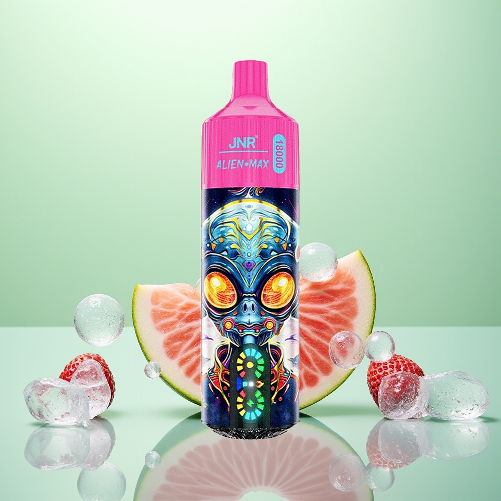 JNR Alien Max 18000 Glace à la Fraise Double Mesh & Charge Rapide Type-C