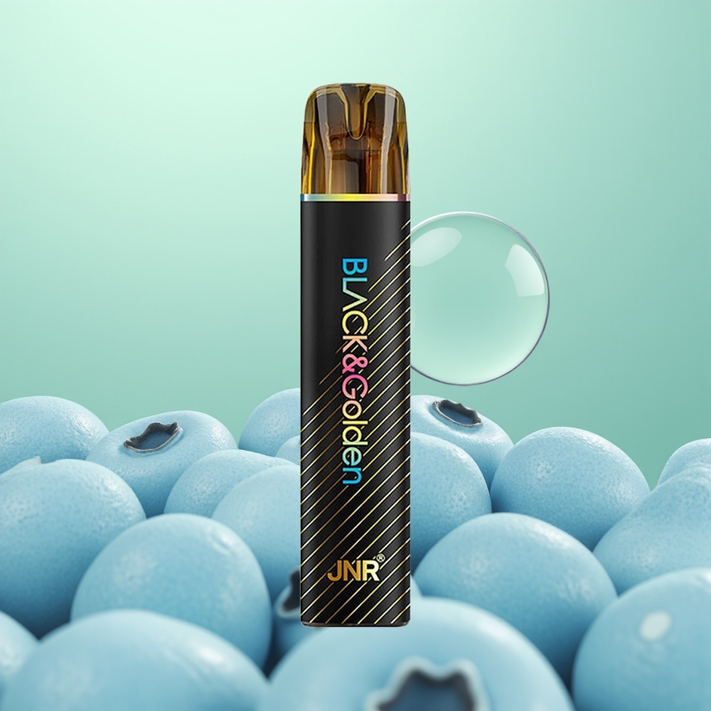 JNR Black&Golden 600+200 Chewing Bulle Myrtille 550mAh 2% Nicotine