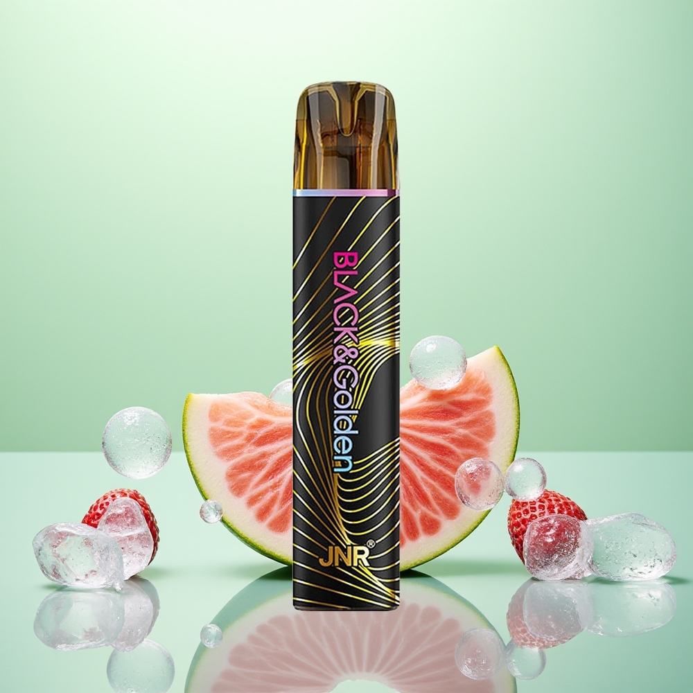 JNR Black&Golden 600+200 Glace à la Fraise 800 Puffs 2% Nicotine