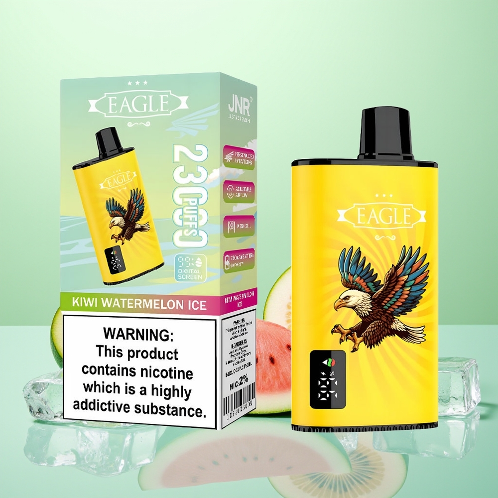 JNR EAGLE Smart 23000 Glace Pastèque Kiwi avec Écran Numérique et Bobine Mesh 1.0ohm