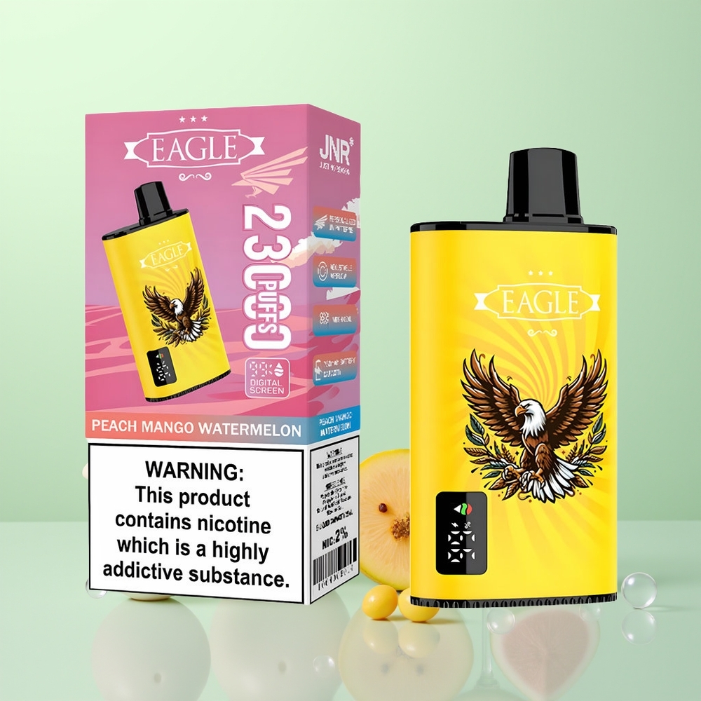 JNR EAGLE Smart 23000 Pêche Mangue Pastèque avec Écran Numérique et Batterie 750mAh