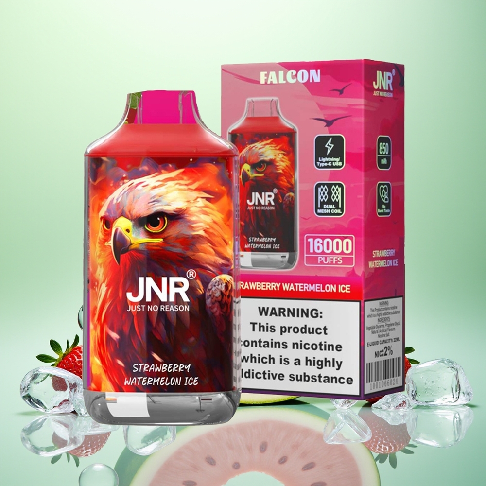 JNR Falcon 16000 Fraise Pastèque Glacée Dual Mesh 22ml