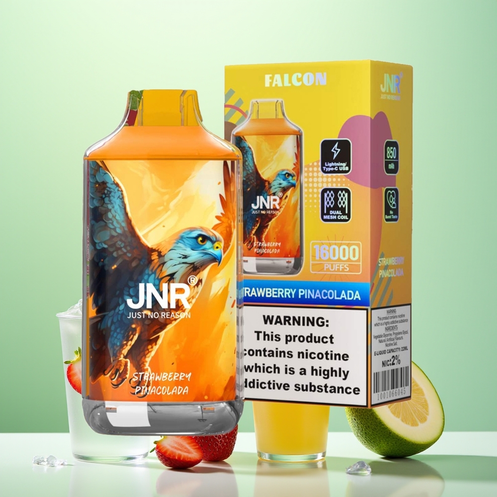 JNR Falcon 16000 Fraise Pina Colada Double Mesh 22ml