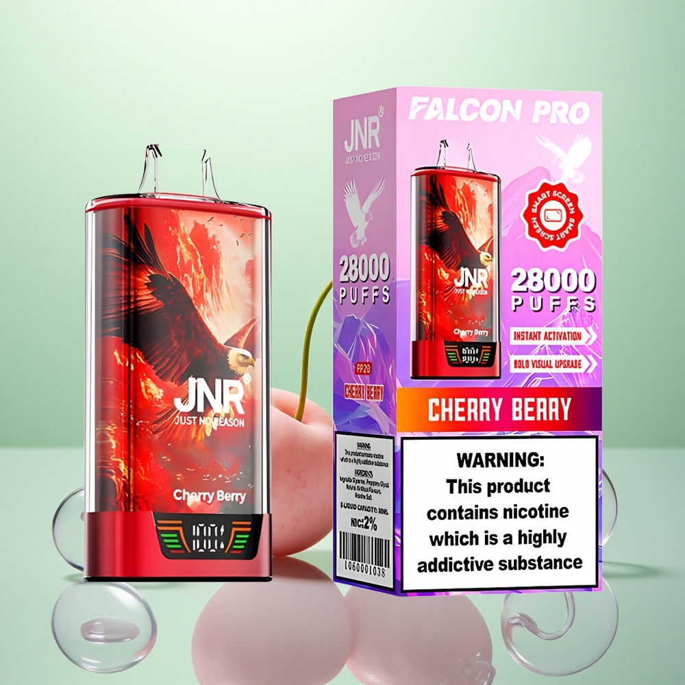 JNR Falcon Pro 28000 Baie Cerise Pro 28000 Puffs Dual Mesh