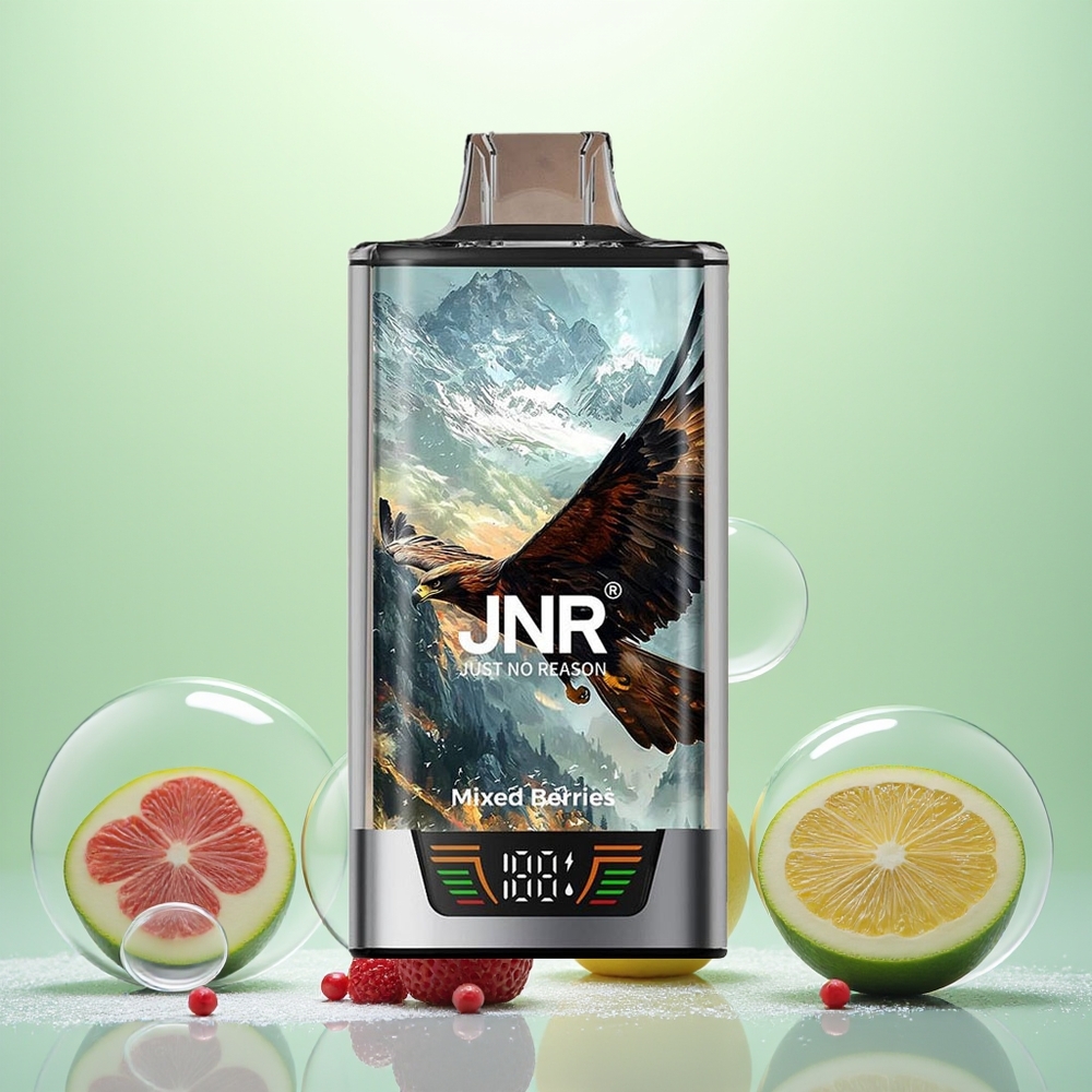 JNR Falcon Pro 28000 Baies Mixtes Pro 28000 avec Affichage Intelligent et Double Bobine Mesh