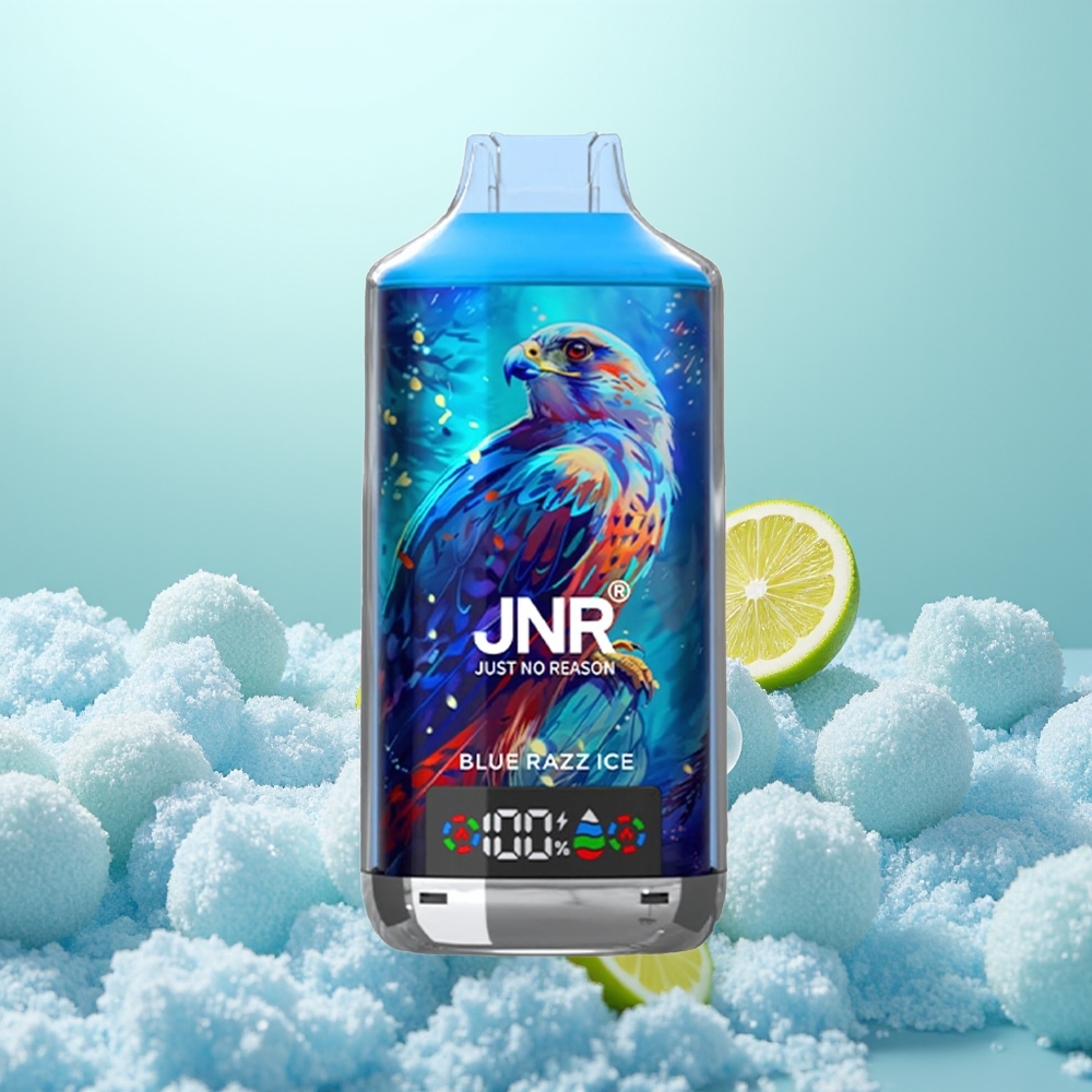 JNR Falcon X 18000 Glace Bleue Framboise Dual Mesh 24ml