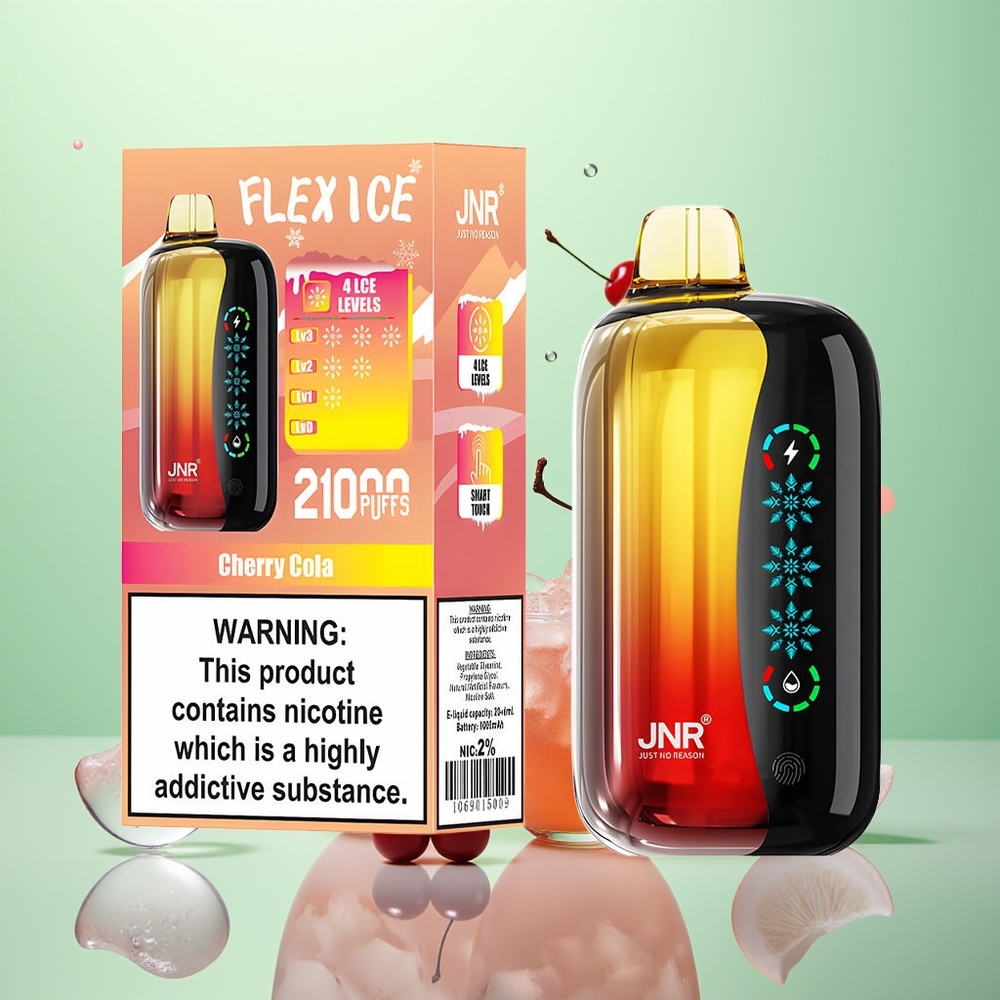 JNR Flex Ice 21000 Cola Cerise Glace Réglable Dual Mesh 26ml