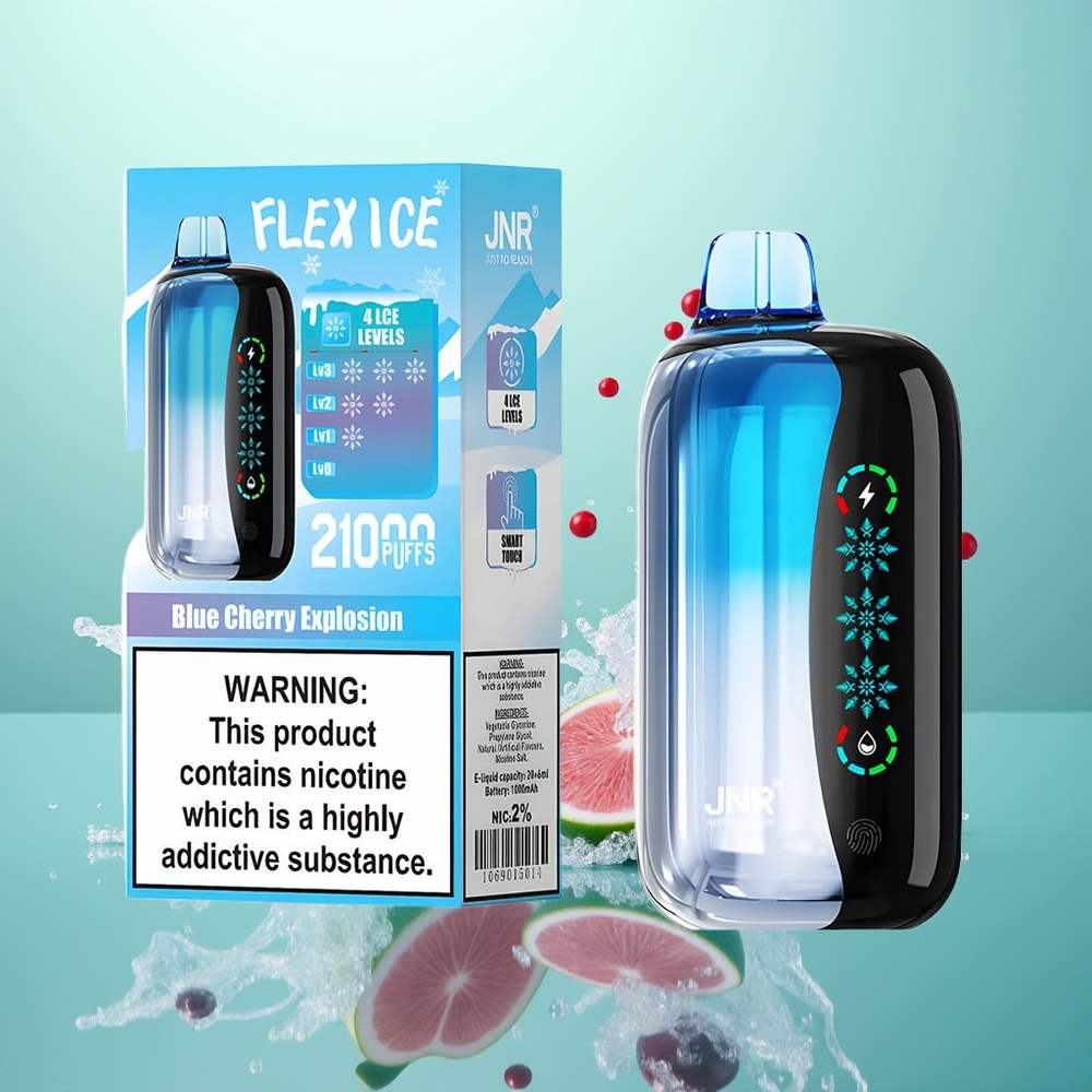 JNR Flex Ice 21000 Explosion Cerise Bleue Glace Ajustable 26ml