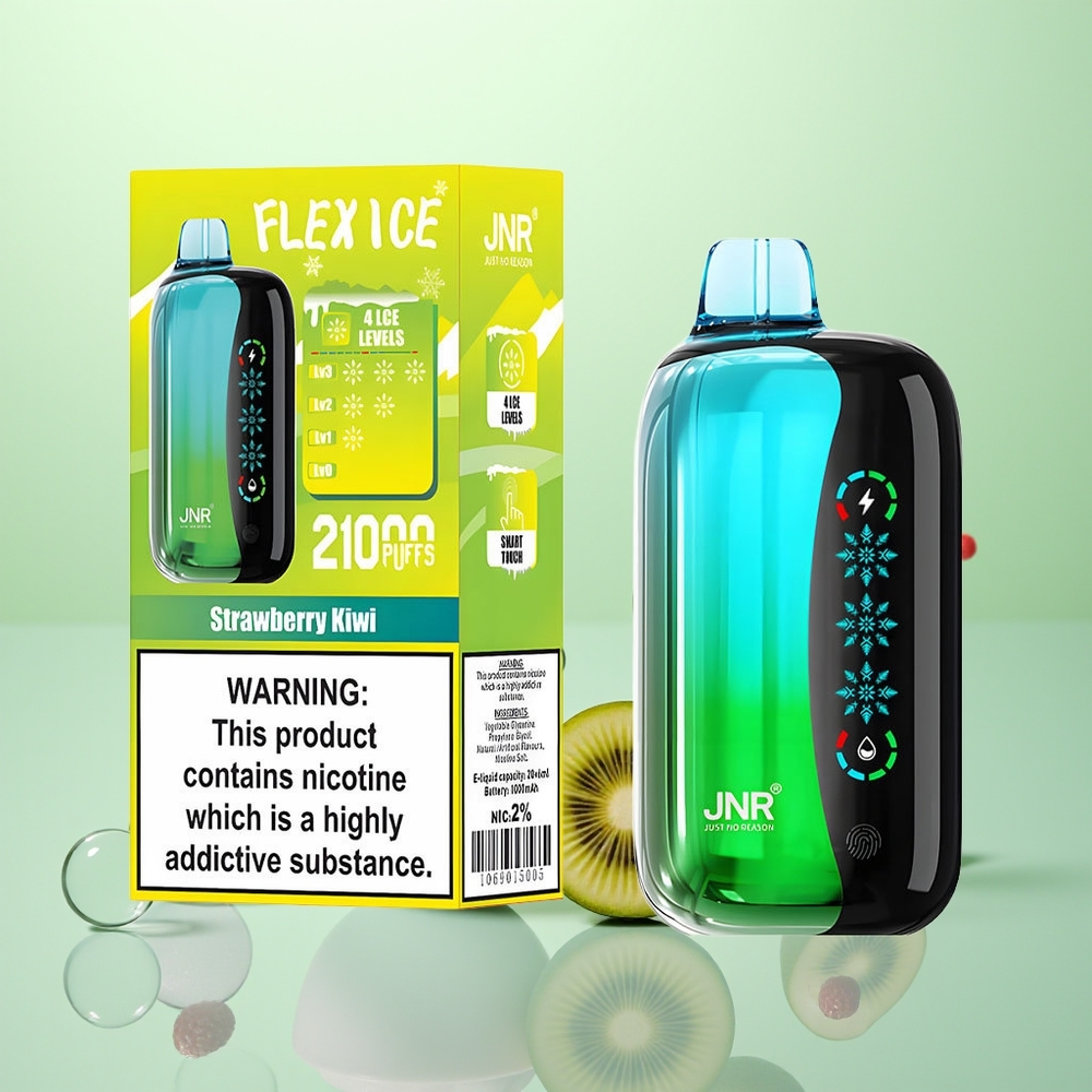 JNR Flex Ice 21000 Fraise Kiwi Glace Réglable Dual Mesh