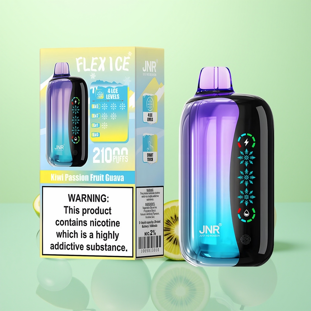 JNR Flex Ice 21000 Kiwi Fruit de la Passion Goyave Glace Réglable Dual Mesh