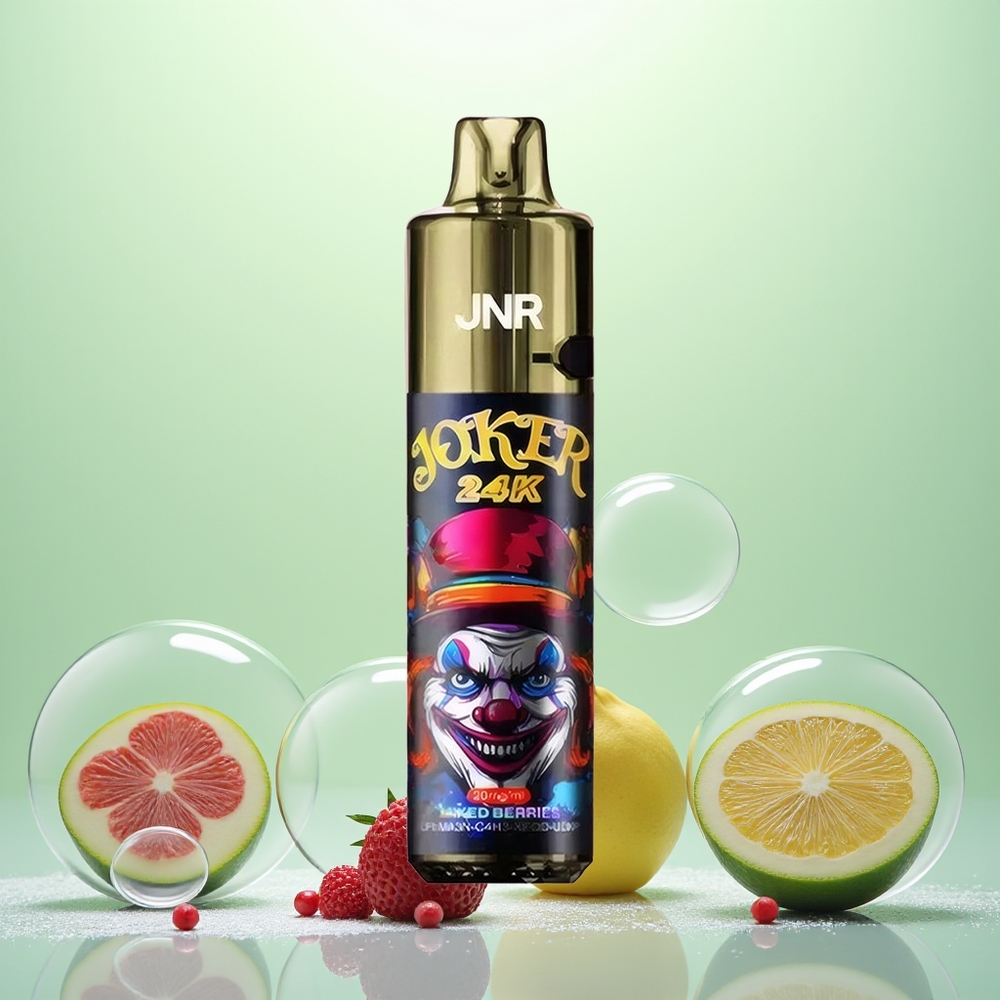 JNR Joker 24K Baies Mixtes Électriques avec Refillable Pod et Lumière Respirante Colorée