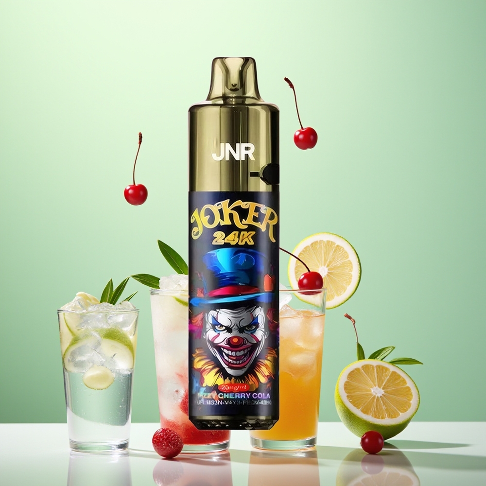 JNR Joker 24K Cola Cerise Pétillante à la Batterie 800mAh et Lumière Respirante Colorée