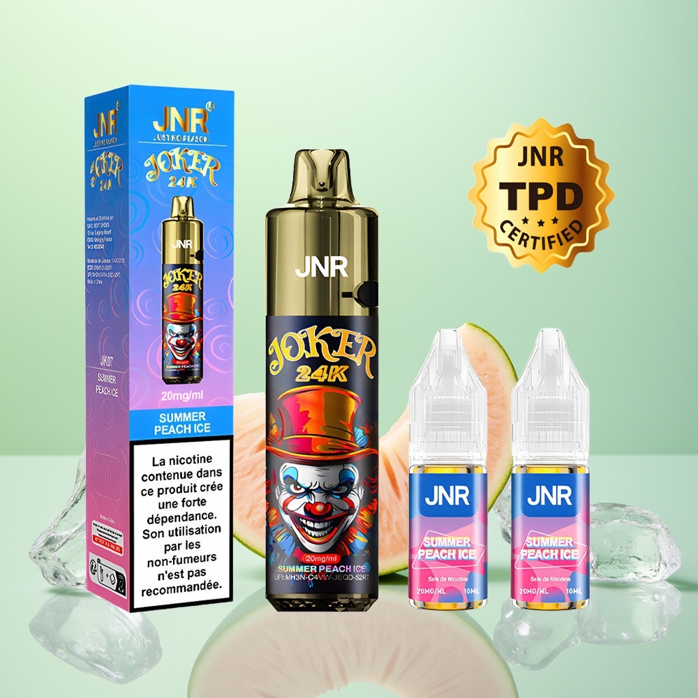 JNR Joker 24K Glace Pêche d\'Été avec 2+10ml et Lumière Respirante Colorée