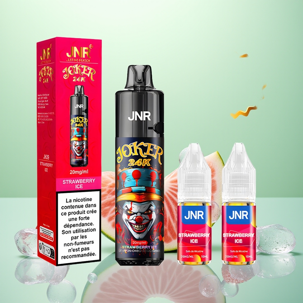 JNR Joker 24K Glace à la Fraise 2% Pod Rechargeable