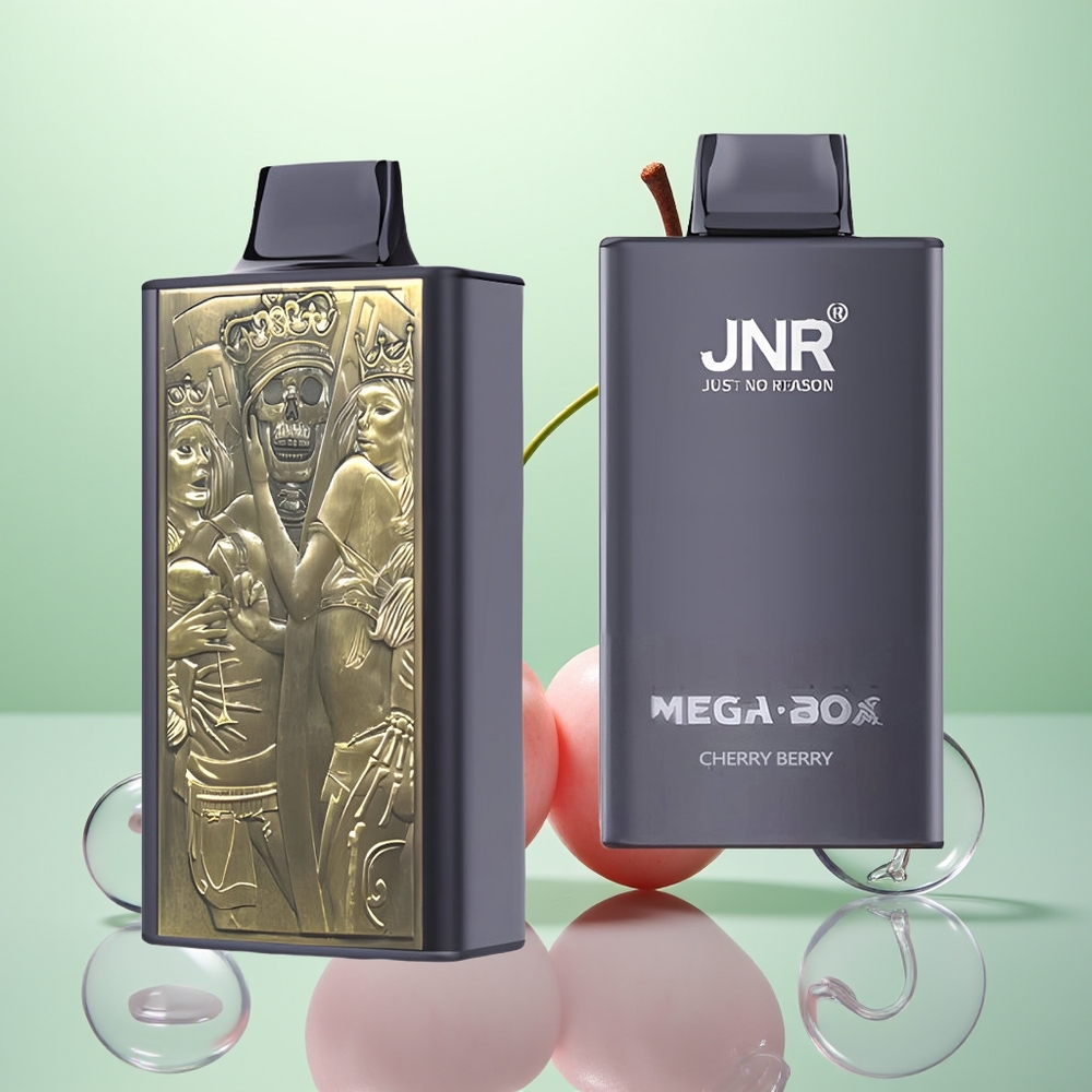 JNR Mega Box 25000 Baie Cerise Dual Charge Rapide 30ml