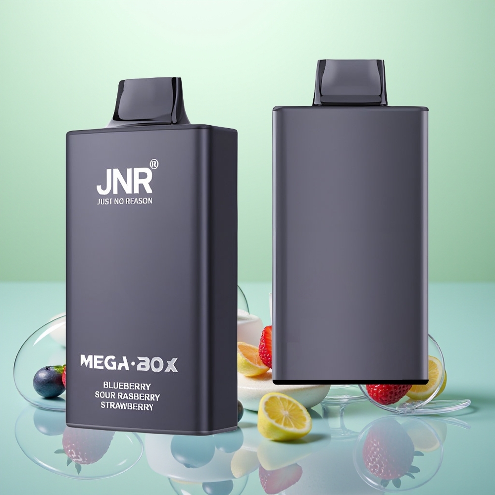 JNR Mega Box 25000 Framboise Acidulée Fraise Myrtille avec Dual Mesh et Type-C