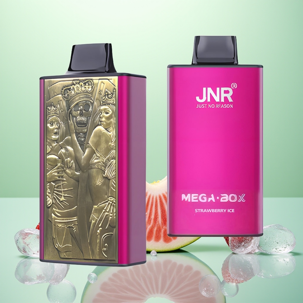 JNR Mega Box 25000 Glace à la Fraise Dual Core 30ml