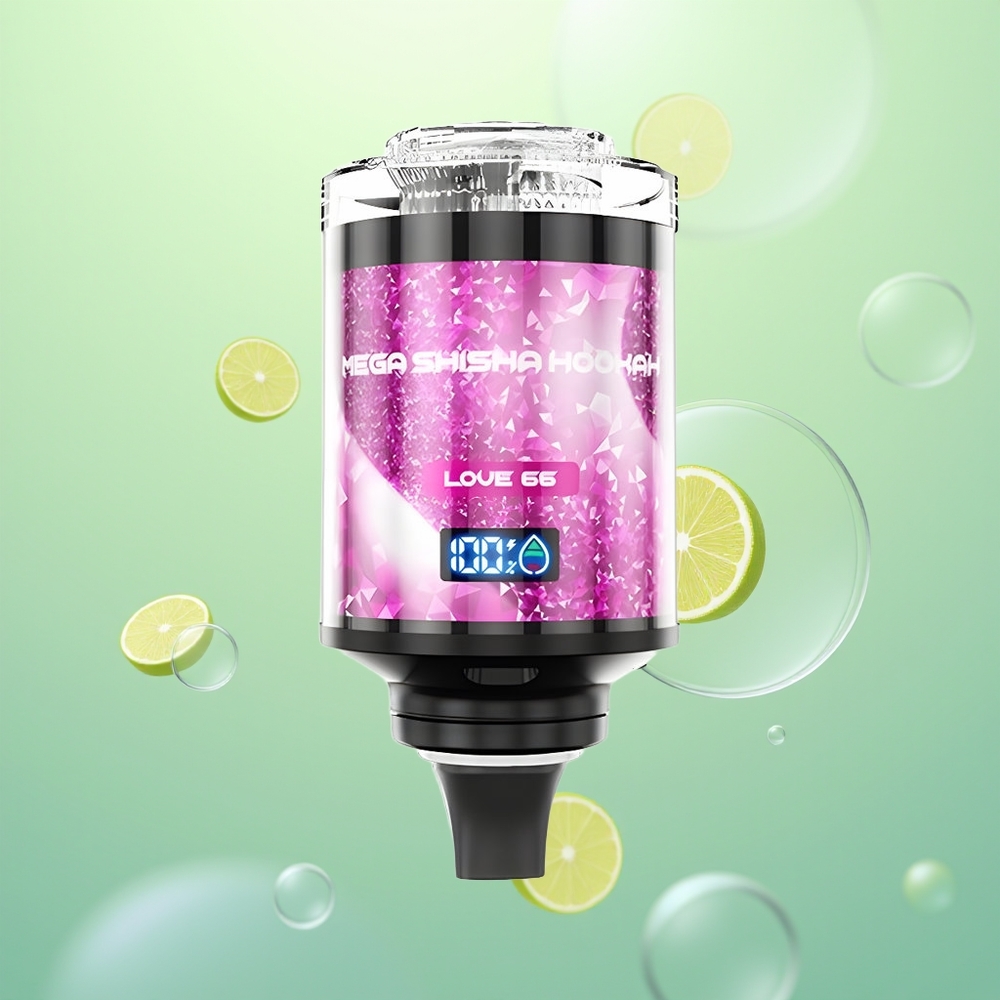 JNR Mega Shisha Hookah 100K Amour 66 Écran Intelligent 2200mAh