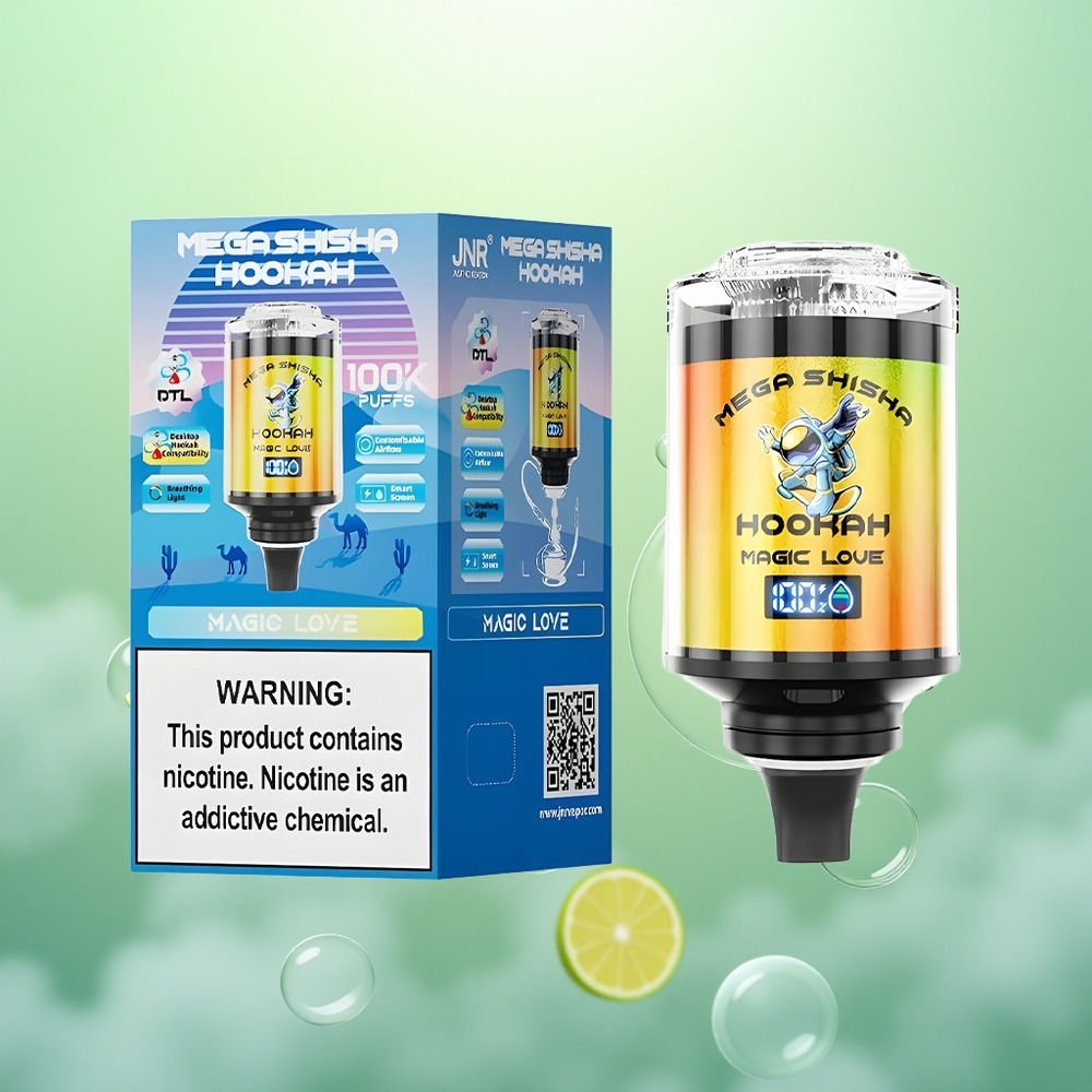 JNR Mega Shisha Hookah 100K Amour Magique Lumière Interactive Écran Intelligent