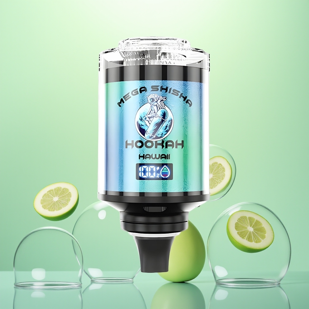 JNR Mega Shisha Hookah 100K Hawaii Lumière Interactive 2200mAh