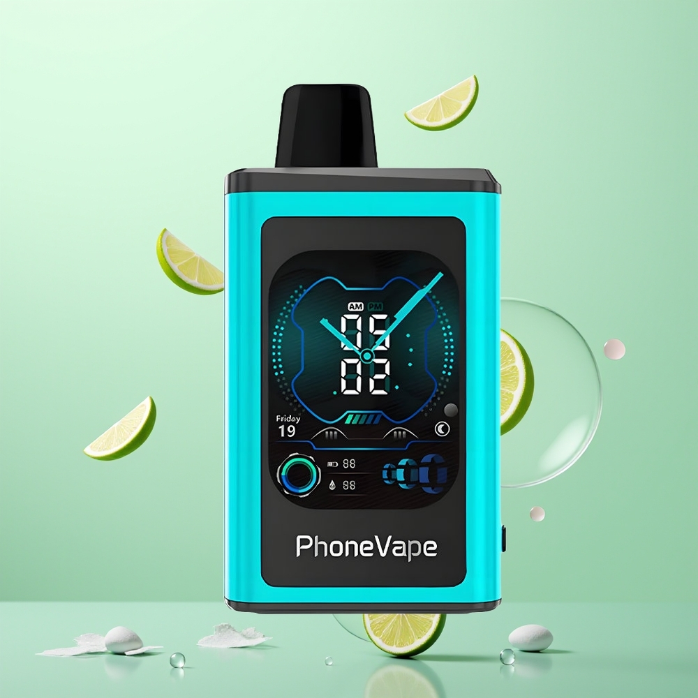 JNR PhoneVape 30000 Miami Menthe Turbo Écran Complet
