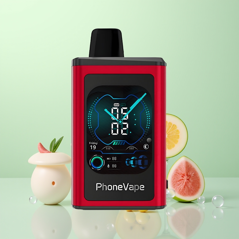 JNR PhoneVape 30000 Pêche Mangue Pastèque avec Turbo et Caméra