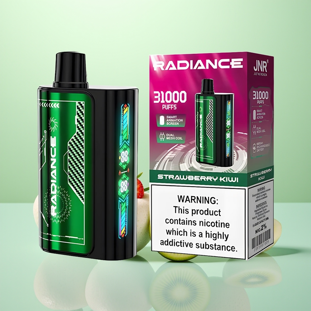 JNR Radiance 31000 Fraise Kiwi Double Mesh Charge Type-C