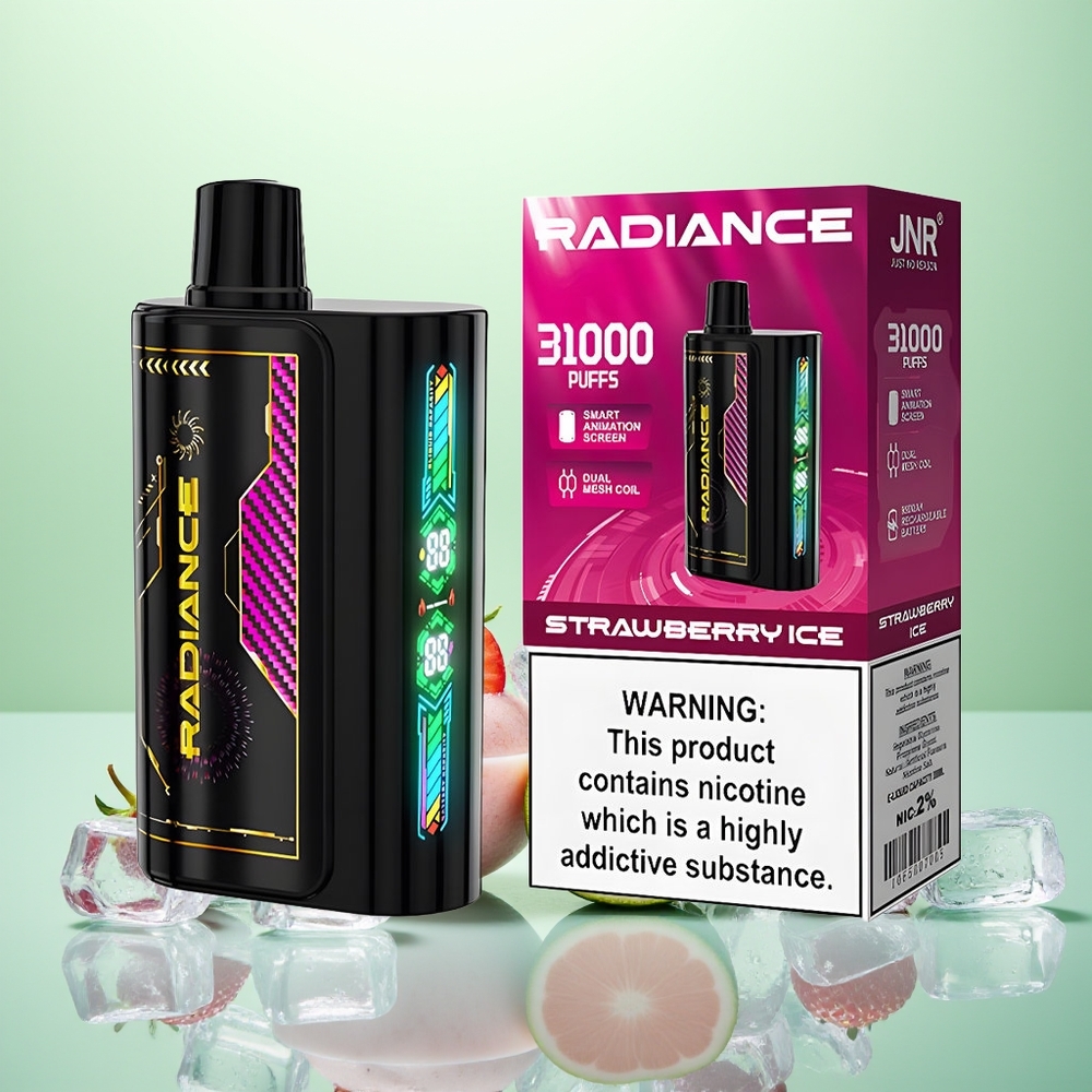 JNR Radiance 31000 Glace à la Fraise Dual Mesh et Type-C