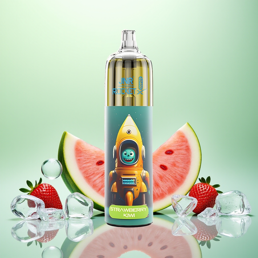 JNR Rocket-X 12400 Fraise Pastèque Glacée avec Airflow Réglable et Batterie 850mAh