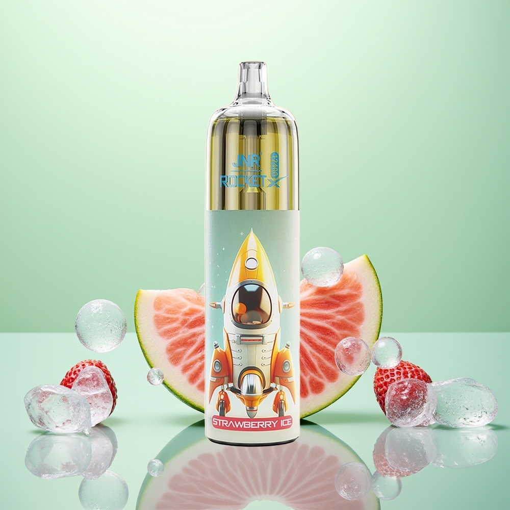 JNR Rocket-X 12400 Glace à la Fraise avec Airflow Réglable et Batterie 850mAh